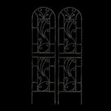 2 Pack Metal Garden Trellis 86.7" x 19.7" Rustproof Trellis for Climbing Plants Outdoor Flower W1586P268029