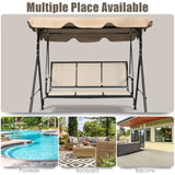 3-person garden swing Brown 58979524