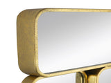 32" in Mirror with Golden Metal Framed Decorative Rectangle Mirror for Bedroom, Dressing Room, W2078124319