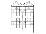 2 Pack 16" x 61" Rustproof Iron Garden Trellis 96760539