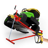 Heavy Duty Steel Riding Mower Lift, 880 Lbs Lawn Mower Lift Jack, Foldable Lawn Tractor Lift, W2913P326313