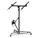 16ft Lift Drywall Panel Hoist Jack for Ceiling - Black W1550104608