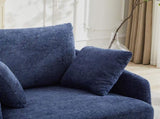 40.55"W Swivel Accent With 2 Thorw Pillows 360 Degree Swivel Round Sofa Modern Oversized Arm W1298P248774