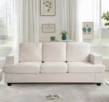 Modern Velvet Sofa, Comfortable 3 Seater Couch with Deep Seating and High-Density Foam, Loose Back B2735P292328