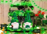 St Patricks Day Gnomes Decorations, 2 Pack Gnomes Plush Lucky Green Shamrock Home Table Decor 92777767