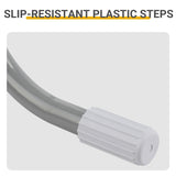 4-Step 52in Pool Ladder Iron Grey Frame White Steps 98777965