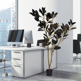 Simulated green plant pot indoor living room home iron tree leaves tree bonsai home W2945P278470