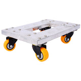 Movers Dolly Heavy Duty Furniture Dolly Trolley Cart 18''x12'' Aluminum Frame with 3'' TPU 13078464
