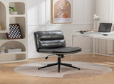 Bizerte Adjustable Swivel Criss-Cross Chair, Wide Seat/ Office Chair /Vanity Chair, Gray T2574P181618