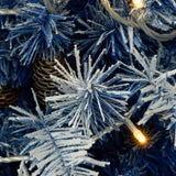 Pre-lit Xmas Tree Artificial Christmas 4-Piece Set,Garland, Wreath and Set of 2 Entrance Trees X-mas PX307761AAC