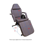 Tattoo Chair for Client, Beds for Esthetician Adjustable 3-Section Lash Tattoo Bed, 72 Inches W1767P195862