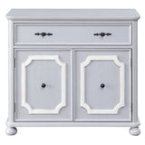 Grey 2-door Accent Cabinet with 1 Drawer B062P185706