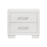 ZUN 2 Drawers MDF Nightstand in Cream White Finish B016P254531