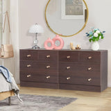 Modern Simple 4-Drawer Dresser Nightstand Brown 06903380