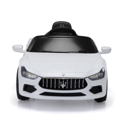 ZUN Maserati Ghibli-licensed 12V Kids Ride on Car with Remote Control, Music and Lights,White W2181P143837