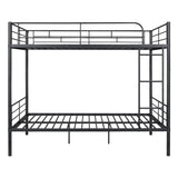 Full Over Full Metal Bunk Bed, Black MF310408AAB
