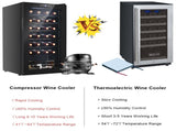 American Standard JC-82 AC 115V /60Hz 28Bottle/2.8Cu.Ft/80L/ Compressor Wine Cooler Black 05843418