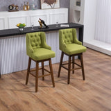 ZUN COOLMORE Bar Stools Set of 2 Counter Height Chairs with Footrest for Kitchen, Dining Room And 360 W395P164043