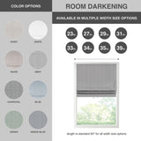 ZUN Basketweave Room Darkening Cordless Roman Shade B03598229