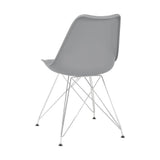 Set of 2 Polypropylene Side Chairs, Grey B016P223225