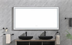 ZUN 72 in. W x 36 in. H LED Single Bathroom Vanity Mirror in Polished Crystal Bathroom Vanity LED Mirror W127253469