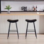 ZUN Counter Height Bar Stool Set of 2 for Dining Room Kitchen Counter Island, PU Upholstered Breakfast W1439125928