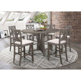 Barn Grey and Light Khaki Counter Height Stool B062P153498