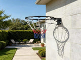 Wall & Door Mounted Basketball Rim, Flex Rim Goal Replacement with Net & Double Spring 15163653