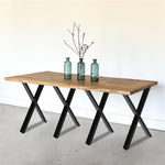 ZUN Coffee Table Legs 30 Inch, Heavy Duty Desk Legs with Anti-Slip Feet Pads, X Shape Modern Bench Legs, 04569049
