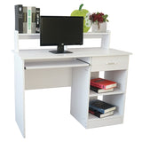 ZUN General Style Modern E1 15MM Chipboard Computer Desk White 79137938