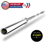 Barbell Bar Plates 7.2Ft Solid Iron Fitness Weightlifting 78948074