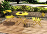 Bistro Table and Chairs Set of 2, 3 Piece Outdoor/Indoor Folding Patio Bistro Sets, 2 Chair Patio W3979P394151