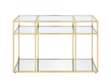 Uchenna Clear Glass & Gold Finish Sofa Table B2726P446703