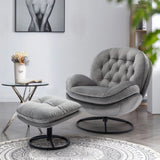 Accent chair TV Chair Living room Chair Grey with ottoman W676P232257