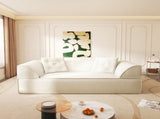 3-in-1 Convertible Sofa Bed, 79.5" Modern Deep Seat Couch with 2 Pillows, 3-Seater Sofa, Sparkling W3219P369307