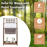 Vertical towel rack brown 96586192