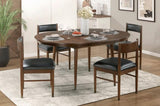 Black Leather Upholstered Side Chairs Set of 2, Modern Contemporary Cherry Finish Wooden Furniture B011P217882