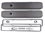 Black Aluminum Short Valve Covers Fits for 1958-1986 SBC 283 302 305 327 350 400 97140089