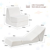 Kids Sofa Bed,2 in 1 Flip Open Toddler Sofa,Comfy Cuddly Toddler Couch Convertible Sofa to Lounger 34806773