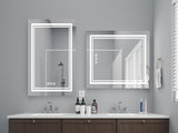 Bright LED Bathroom Mirror 40" x 24" Front Light, 5 Mins Defog, Full HD Reflected, 3 Colors T3177P284016