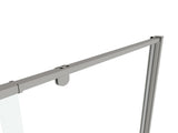 38-42" W x 71" H Piovt Swing Glass Shower Door,Pivot Frame Sliding Shower Door with 1/4" Clear W2122P199014