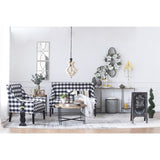 Farmhouse Chandeliar, Distressed White Pendant French Country Wood Chandelier for Living Room Foyer, W2078137031