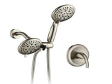 Classic High Pressure Single Handle 6-Spray Patterns Rain shower Head with Handheld Shower W121942869