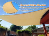 12'X16' Sand HDPE sunshade sail 63889239