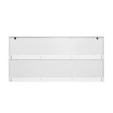 White 9 Drawer Dresser, 63" Large Deep Chest of, Wooden Dresser Storage Cabinet with 9 W409P307594