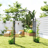 Steel Garden Arch with Gate 76547052