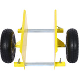 600lb Panel Dolly , 10in. Pneumatic Wheels,yellow W46559168
