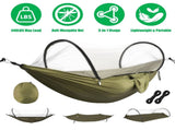 3-in-1 Camping Hammock with Automatic Pop-Up Mosquito Net, Lightweight 70D Nylon Portable Hammock 31433634
