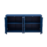 U_STYLE Luxurious Four-Door Sideboard with Honeycomb Patterned Doors, Offering Ample Storage for N711P187044V