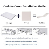 2PCS Set Outdoor Lounge Chair Cushion Replacement Patio Funiture Seat Cushion Chaise Lounge 04779358